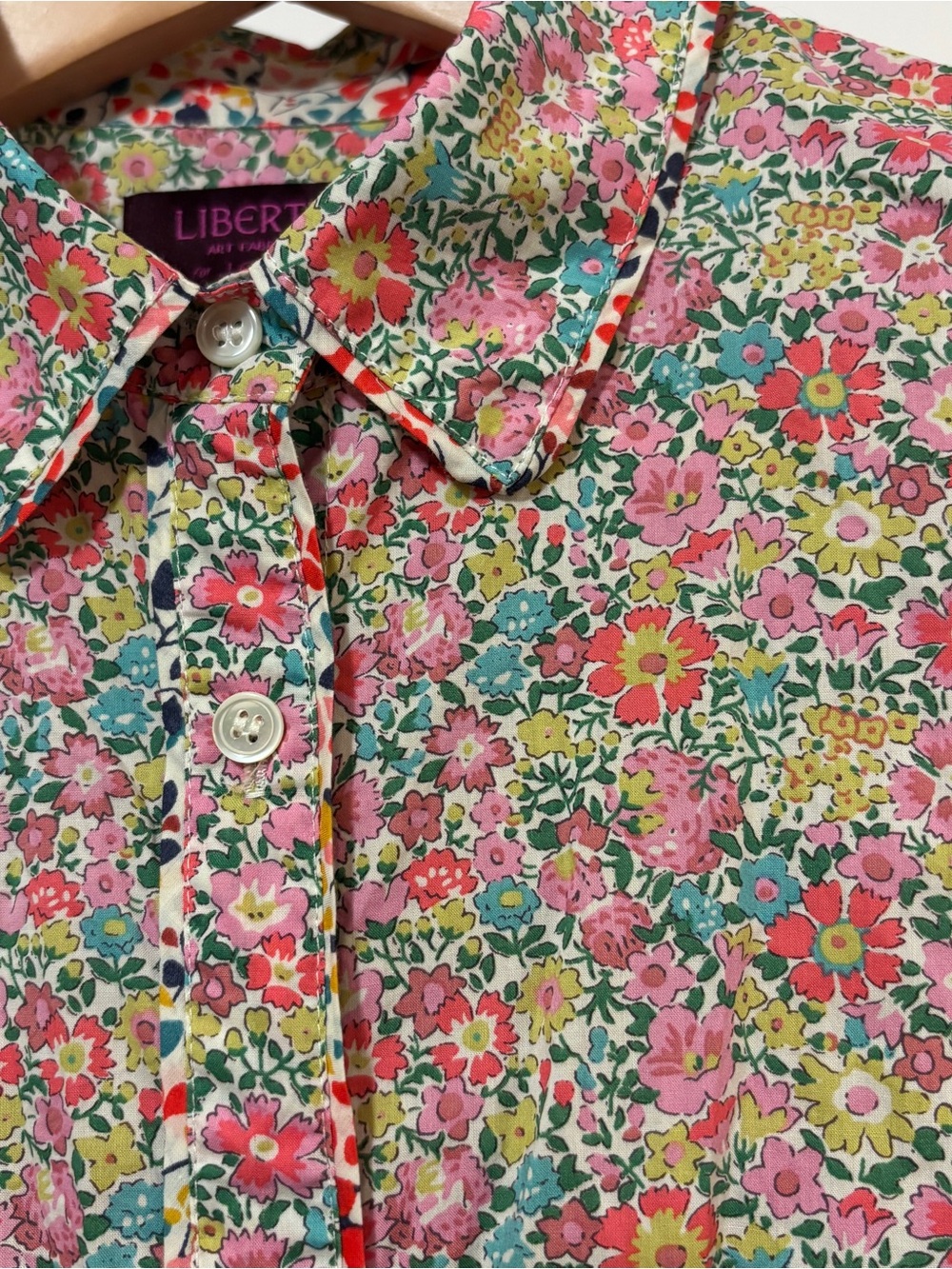 J. Crew x Liberty London Womens Floral Button Down Size 10 Poplin Comfy Teacher